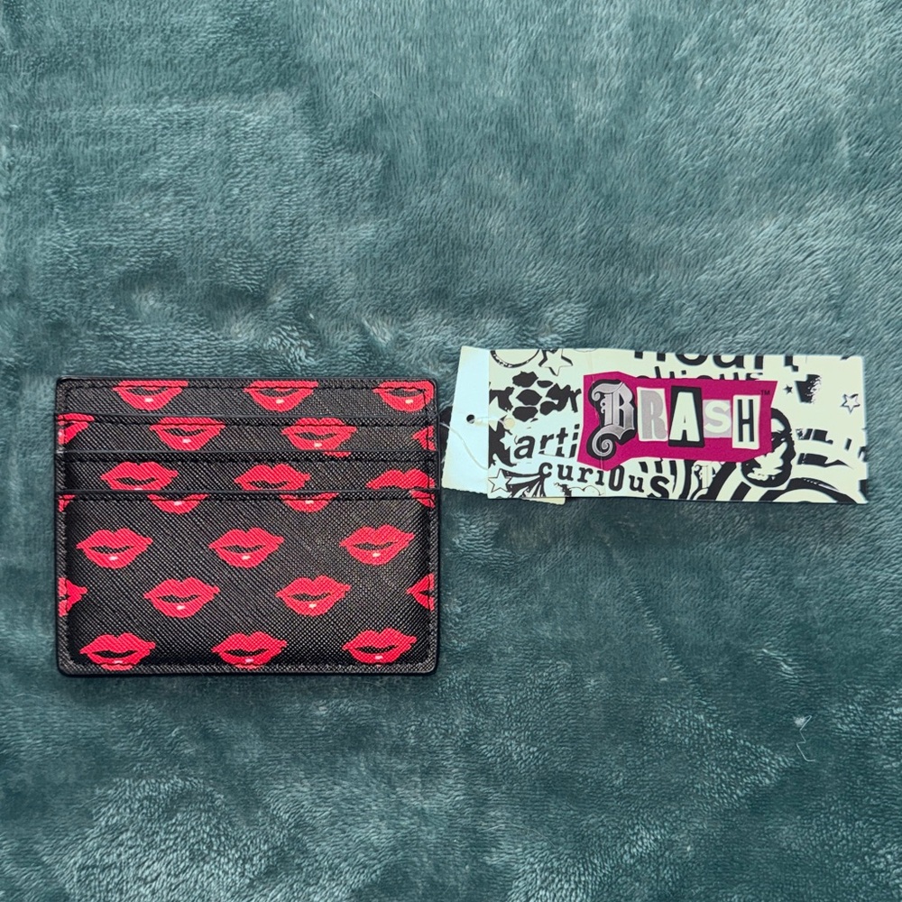 Brash Black and Red Card Holder
